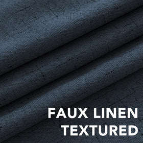 H.VERSAILTEX linen blackout close-up reveals texture and premium feel.