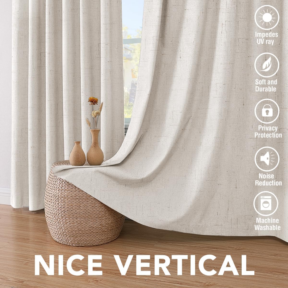 H.VERSAILTEX blackout curtains offering noise reduction and room calm