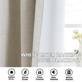 H.VERSAILTEX linen curtains in living room setup highlighting soft drape
