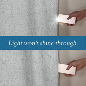 H.VERSAILTEX curtain care icon indicating machine washable ease