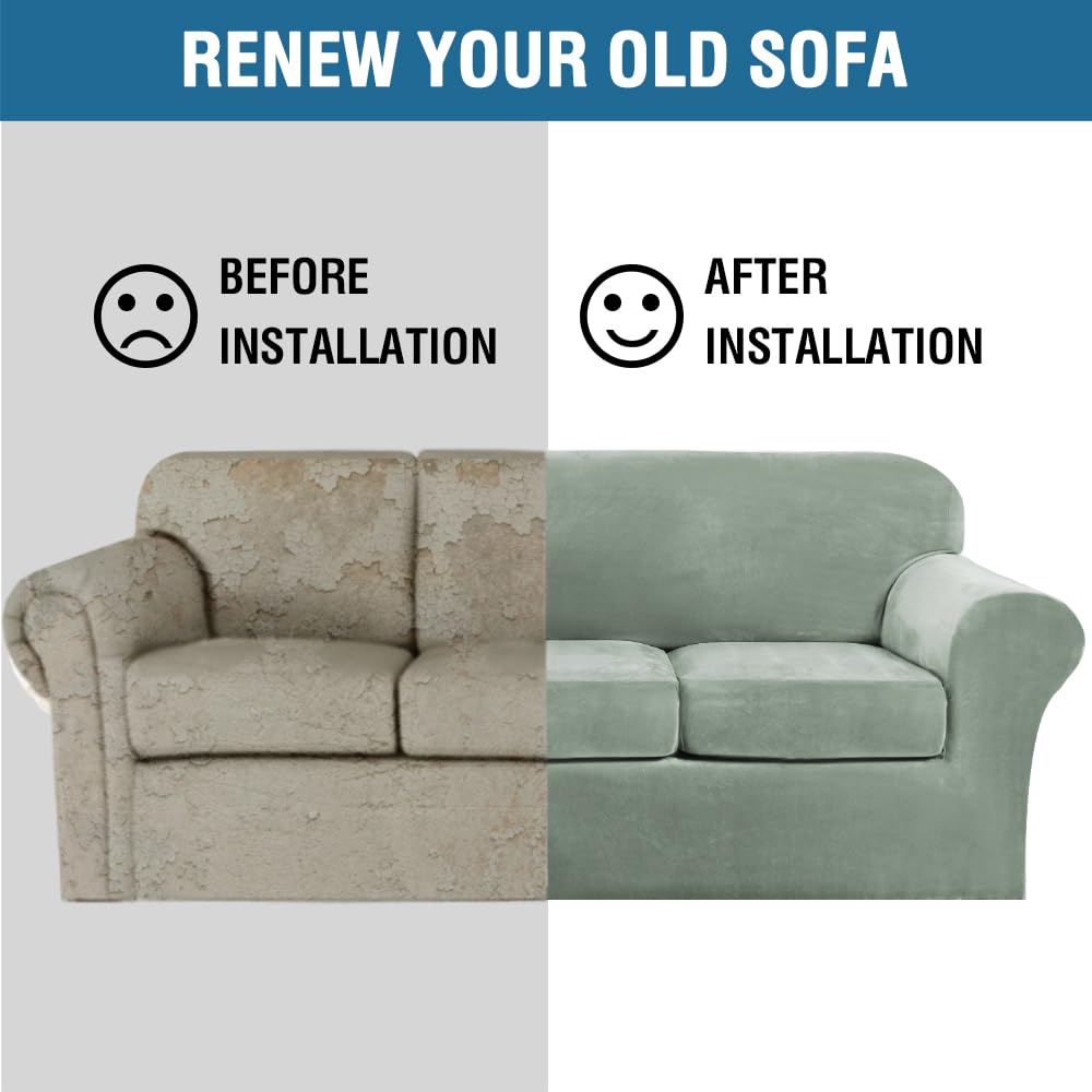 H.VERSAILTEX slipcover care instructions for machine washing.