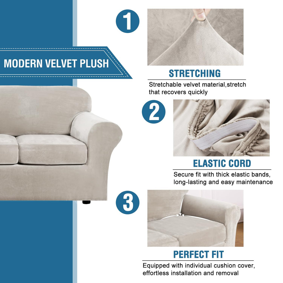 H.VERSAILTEX cushion cover center delivers uniform appearance and easy maintenance.