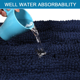Ultra-absorbent design dries floors quickly after showers.