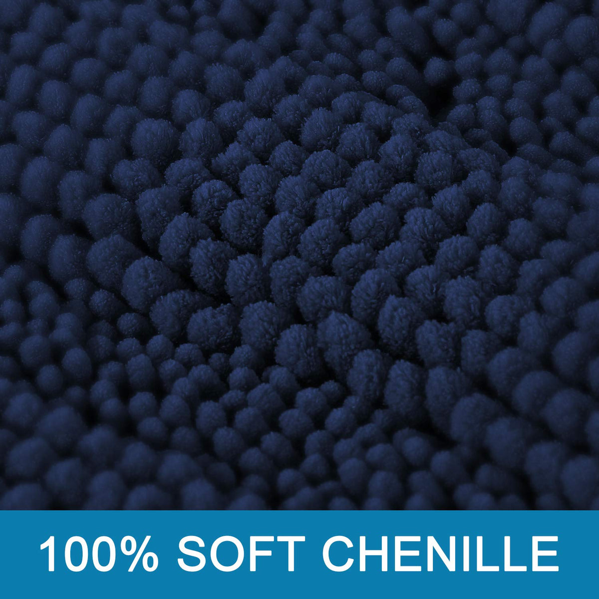 H.VERSAILTEX 2pc chenille rug pair offers plush softness underfoot.