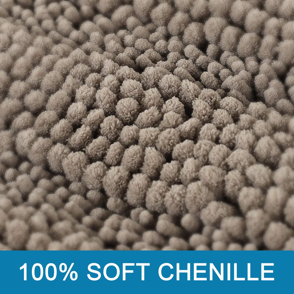 H.VERSAILTEX non-slip backing keeps bath rugs in place on wet floors.