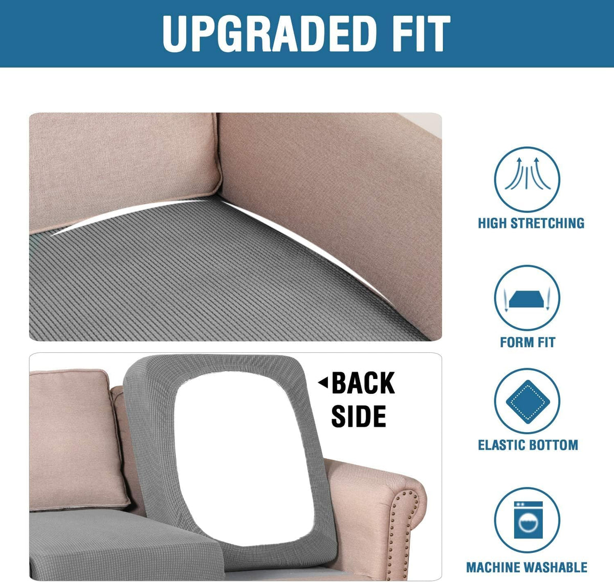H.VERSAILTEX one-size-fits-most cushion cover for 58.8–88.5 inch sofas