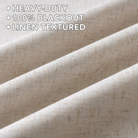 H.VERSAILTEX panel 52w-84l on rod for a cohesive look.
