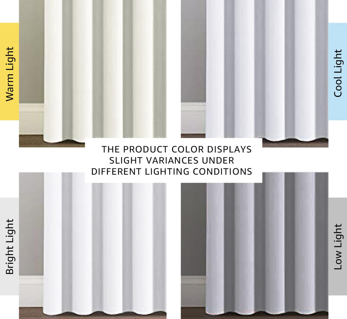 H.VERSAILTEX Patio White Curtains panel on rod with grommet top