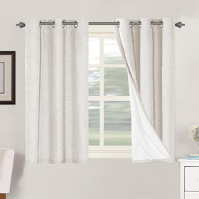 H.VERSAILTEX Primitive Linen Curtains panel close-up with blackout lining for privacy.