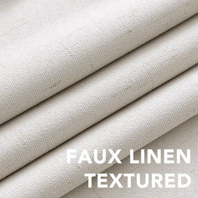 Ivory backing with white liner on H.VERSAILTEX curtains reduces glare indoors.