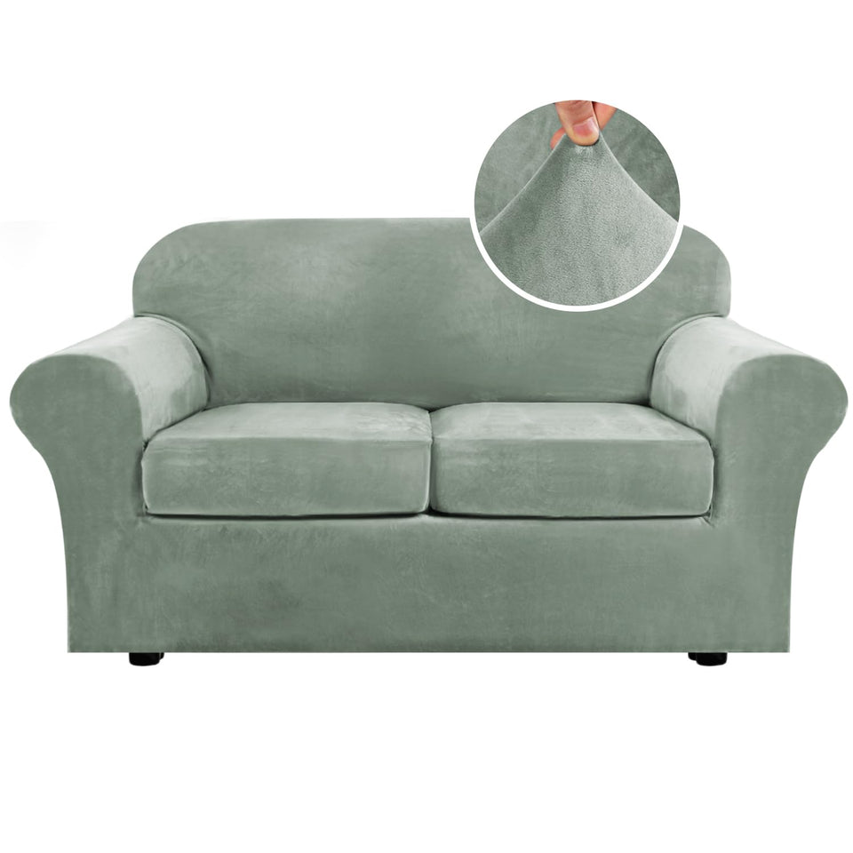 H.VERSAILTEX velvet base cover on a sofa for lasting protection and fresh feel