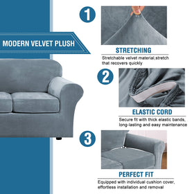 H.VERSAILTEX cover fits chairs 31–49 inches for versatile sofa and chair protection