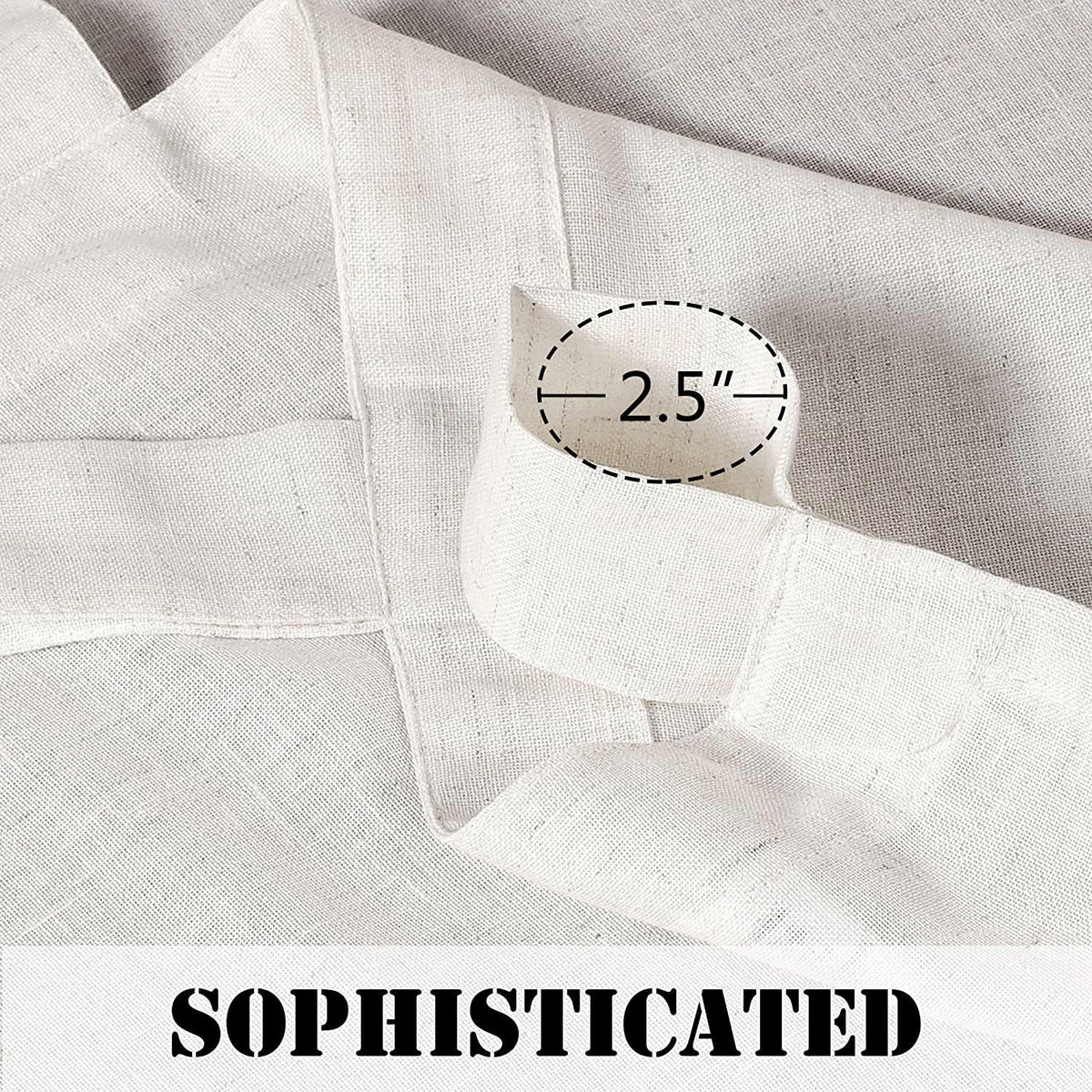 H.VERSAILTEX soft linen texture diffuses light while preserving privacy