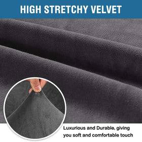 H.VERSAILTEX loveseat cover 58-72 inch gray, renews upholstery with subtle luxury