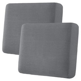 H.VERSAILTEX grey textured jacquard seat covers front view protects sofas from spills