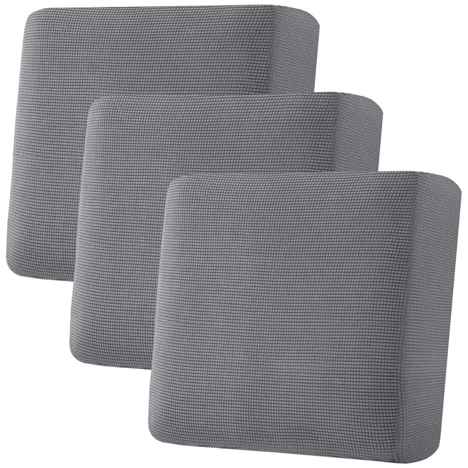 H.VERSAILTEX cushion cover on a three-piece XL set protects grey cushions from spills.