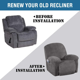 H.VERSAILTEX velvet recliner cover care demonstrates machine-wash friendly cleaning.