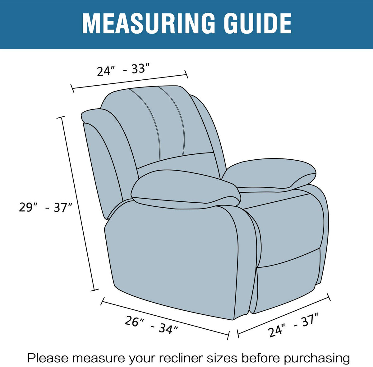 H.VERSAILTEX velvet recliner cover setup shows easy installation and quick refresh.