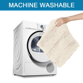 H.VERSAILTEX water-absorbent bath mat helps keep floors dry