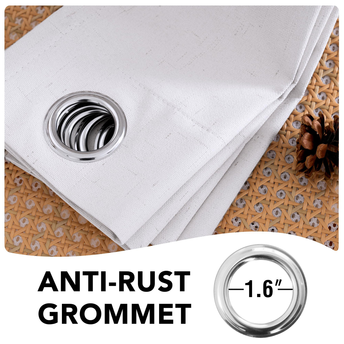 H.VERSAILTEX machine washable curtains make maintenance easy.