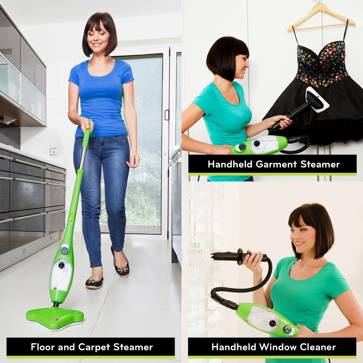 H2O X5 duster attachment cleans dusted surfaces