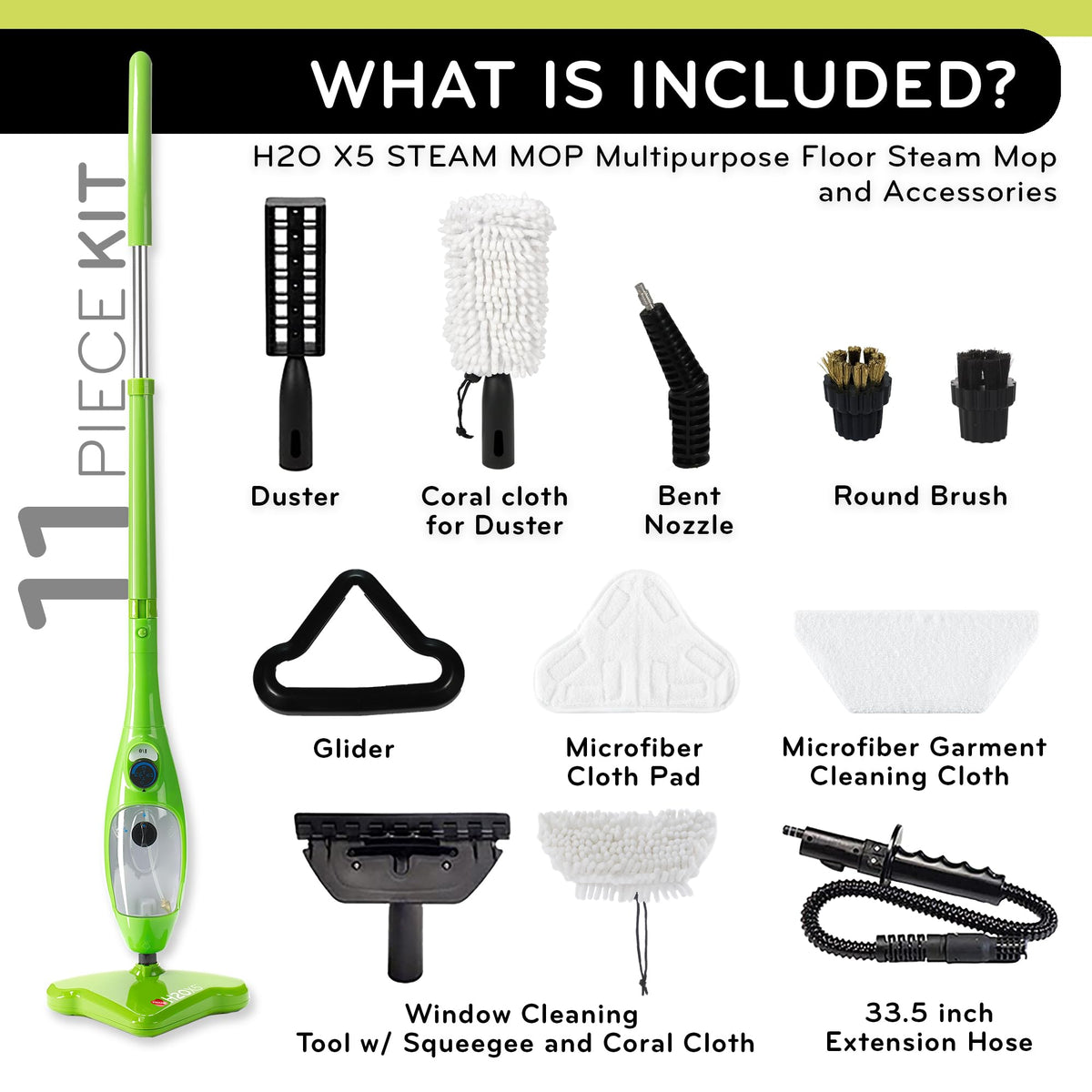 H2O X5 handheld steam detailing for grout and counters