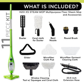 H2O X5 handheld steam detailing for grout and counters
