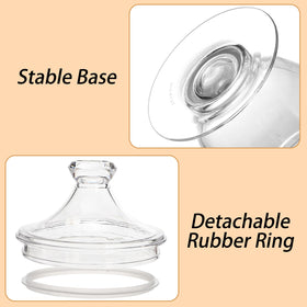 Hacaroa crystal-clear acrylic keeps ingredients visible at a glance.