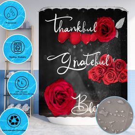 Hadint HD-printed rose curtain stays vibrant with easy care and long-lasting use.