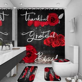 Hadint rose decor closeup highlights rich color and durable fabric quality.