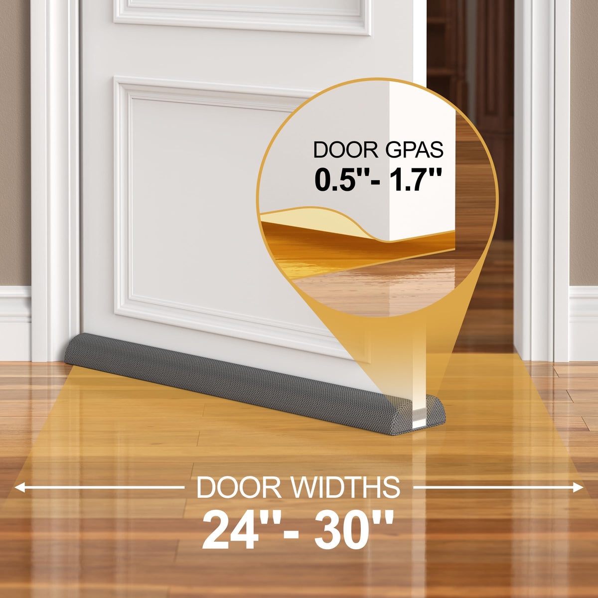Dual-sided seal design from HADOR for a snug door fit.