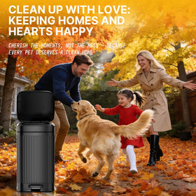 Hahhomei durable 2.7 gal bin suitable for backyard odor control.