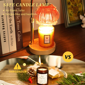 HAIDOLIANG Candle Warmer Lamp stepless dimmer for precise scent control