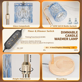 HAIDOLIANG Candle Warmer Lamp dimmer for customizable brightness and mood