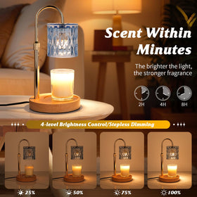 HAIDOLIANG Candle Warmer Lamp height-adjustment to fit various candle sizes