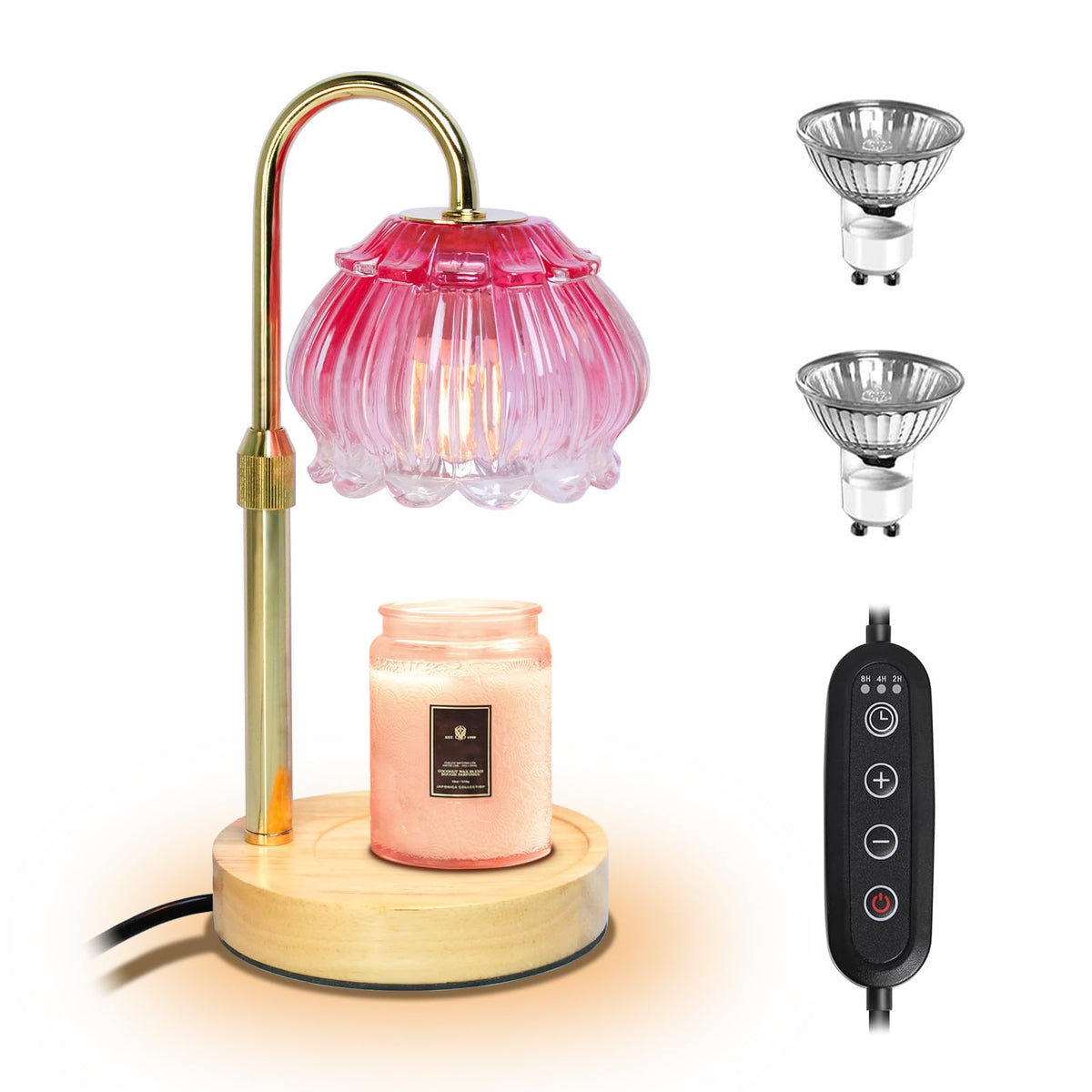 HAIDOLIANG Candle Warmer Lamp pink version for safe, flameless fragrance at home