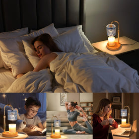 HAIDOLIANG Candle Warmer Lamp soft glow ideal for evenings and reading