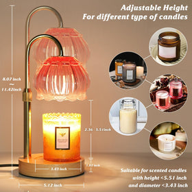 HAIDOLIANG Candle Warmer Lamp in living room decor for warm ambiance