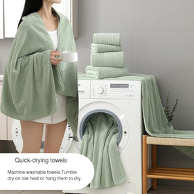 Hailea bath towels 28x60 close-up highlighting ultra-soft plush feel.