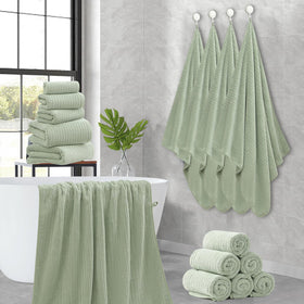 Hailea towels shown in dorm, hotel, and spa settings for versatile use.