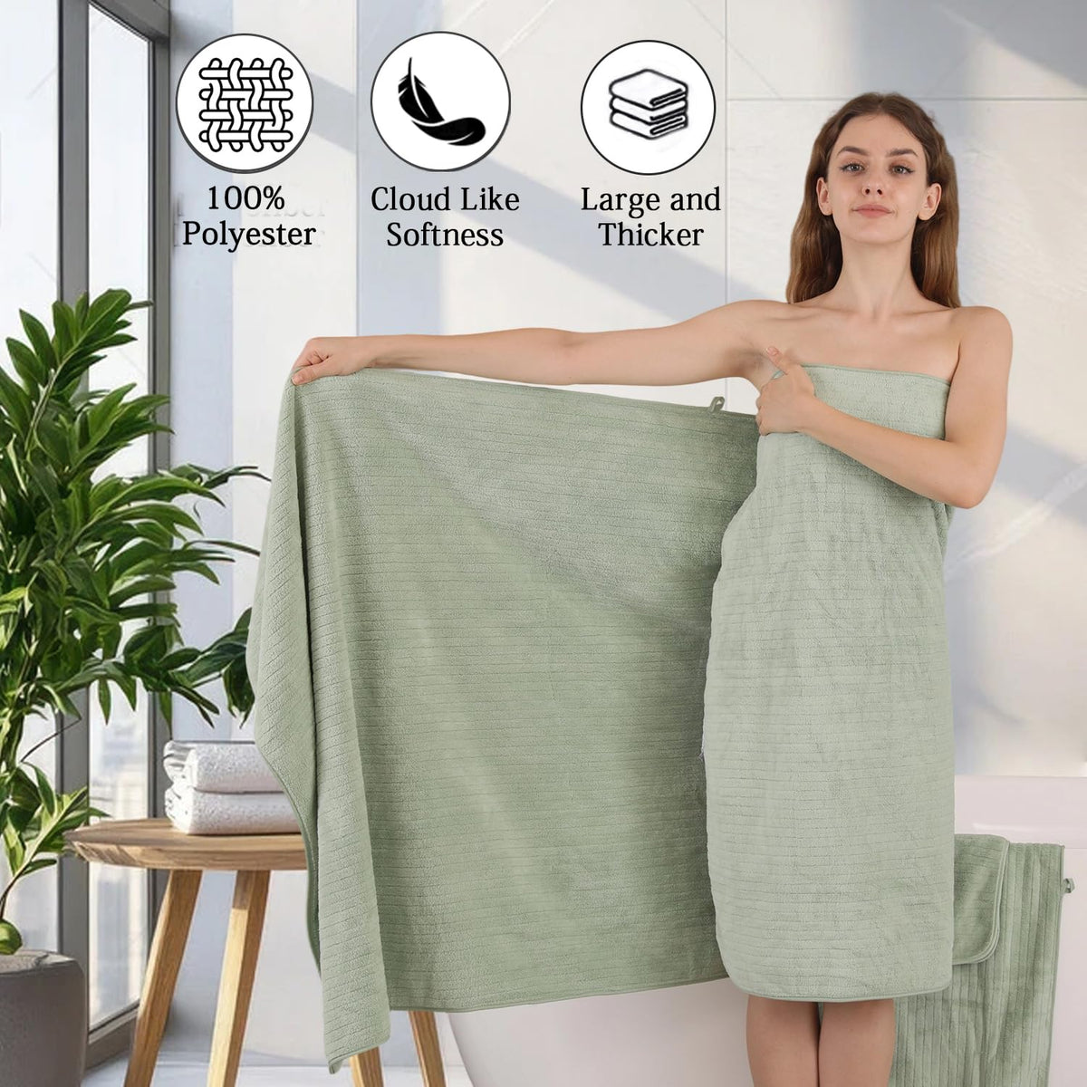 Hailea easy-care towels can be machine washed for everyday convenience.