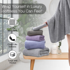 Hailea family-use towels ideal for kids and guests in a bathroom