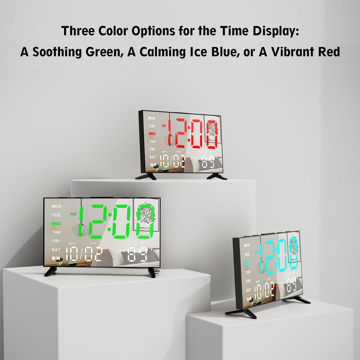 Haimiage dimmed display ideal for night time viewing.