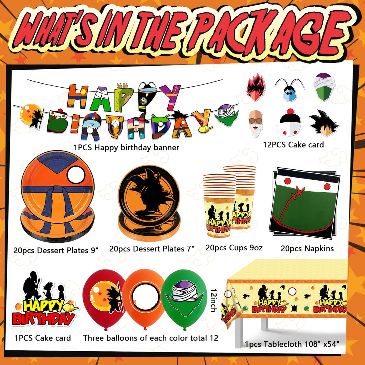Haimimall anime dinner plates create vibrant table settings with iconic symbols