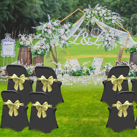 HAINARverS elastic fitted chair cover fits wood, plastic, and iron folding chairs securely.