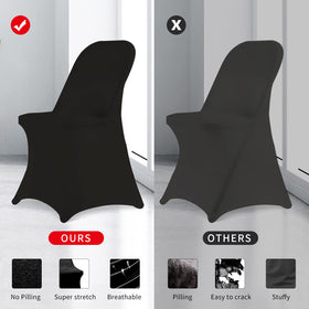 HAINARverS four-corner elastic bands keep the chair cover in place.