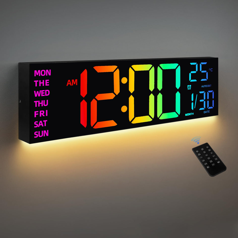 HAITANG 16.2-inch digital clock display for clear viewing in any room