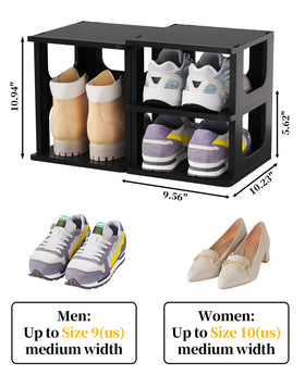 HAIXIN five-tier shelves maximize closet organization and reachability.