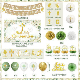 HAKOTI honeycomb centerpieces for baptism decorations create subtle focal points.