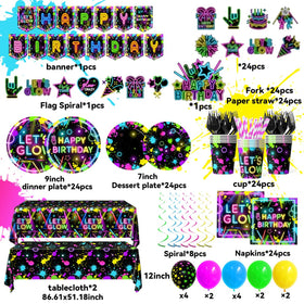 HAKOTI neon tablecloths protecting surfaces with neon flair